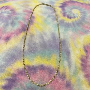 10K Yellow Gold 18” Hollow Rope Chain